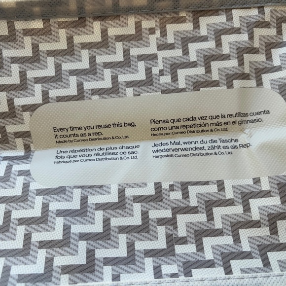 Lululemon shopping tote bag Holiday Design gray Large - Picture 4 of 4